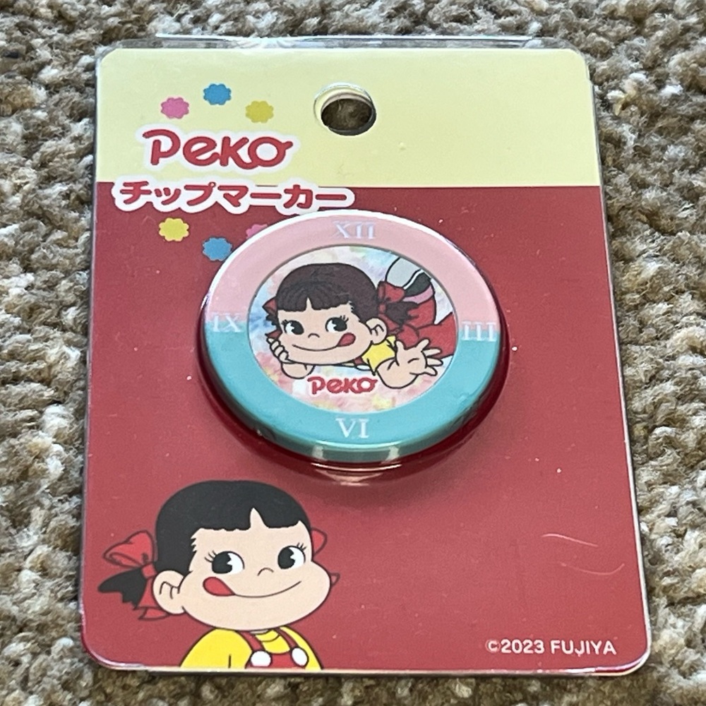 Peko Golf Ball Marker Coin Place Holder Official Fujiya Japan Exclusive Kawaii